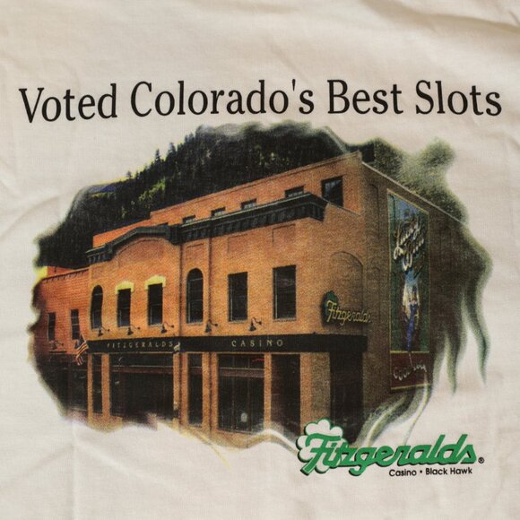 Fitzgeralds Casino Black Hawk Voted Colorados Best Slots Tee (L) - Picture 10 of 12